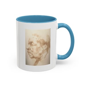 Original portrait drawing in coffee