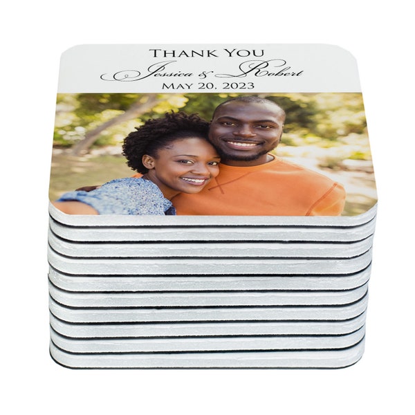 Wedding magnets, Thank you magnets, Personalized wedding favors