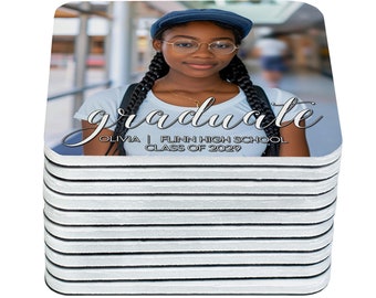 Graduation magnets custom personalized photo graduate party favors class of 2024