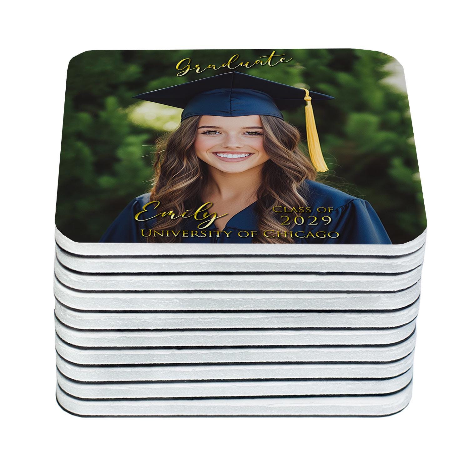 2025 Graduation Party Favors | Personalized Photo Magnets for Seniors | Class of 2025 Gifts