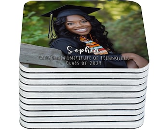 Senior 2025 Photo Magnets | Graduation Party Favor Gifts | Personalized Grad Keepsakes
