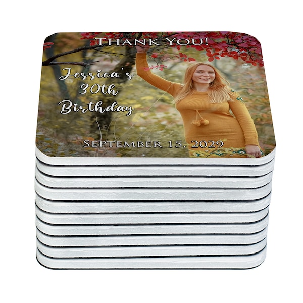 Birthday magnets party favor magnets great thank you gifts for your guests 20th | 30th | 40th | 50th | 60th | 70th | 80th birthday