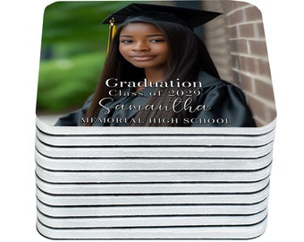 Graduation magnets for guest class of 2024 personalized photo graduate party favors