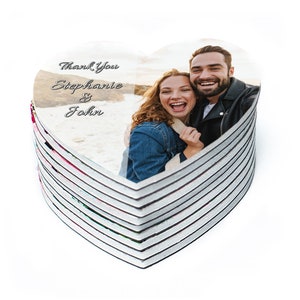 Personalized Photo Magnet Wedding Favors, Wedding Favors for Guests in Bulk, Bridal Shower Favors