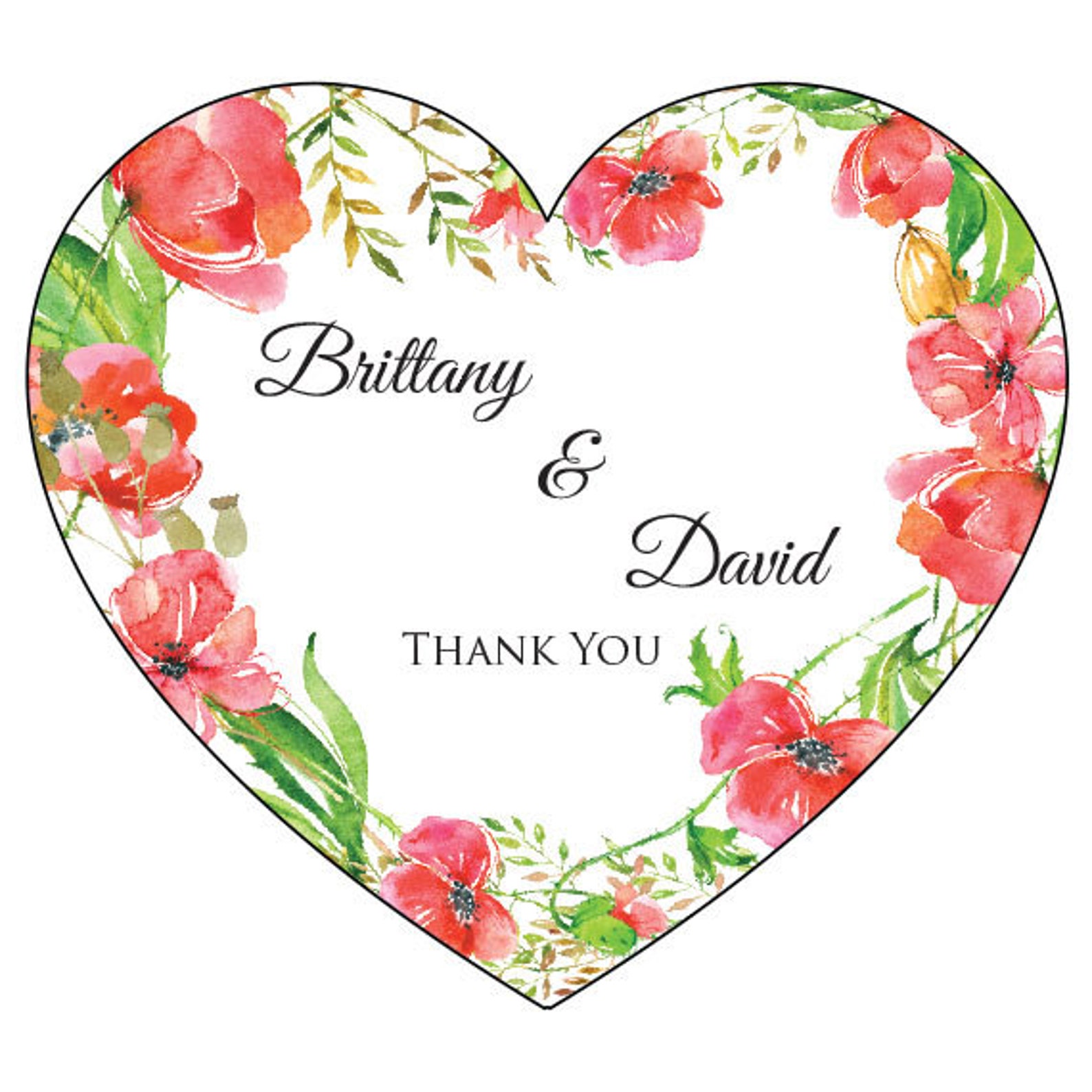 Wedding Thank You Personalized Wedding Etsy