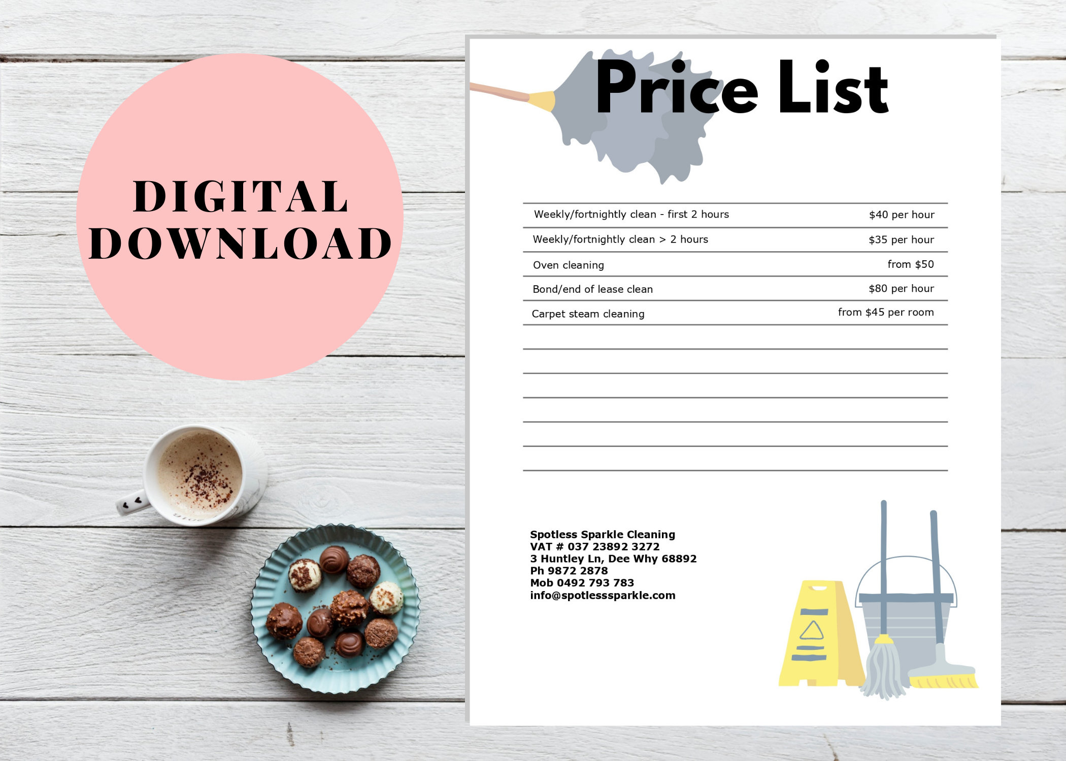 Cleaning List - Etsy