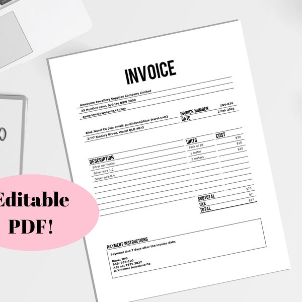 Gutter Invoice Template Etsy Gutter Invoice Template Etsy