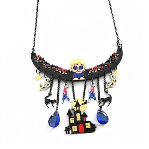 Collier Zombies, Famille Addams, Manoir Hanté, style Gothique
