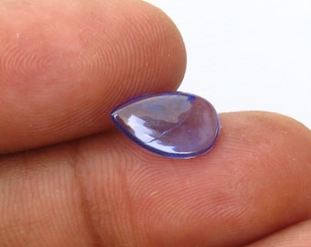 Loose Semi Precious Cabochon Stone Outstanding Tanzanite Cabochon Pear Shape Natural Big Tanzanite Cabochon Gemstone For Ring And Pendant