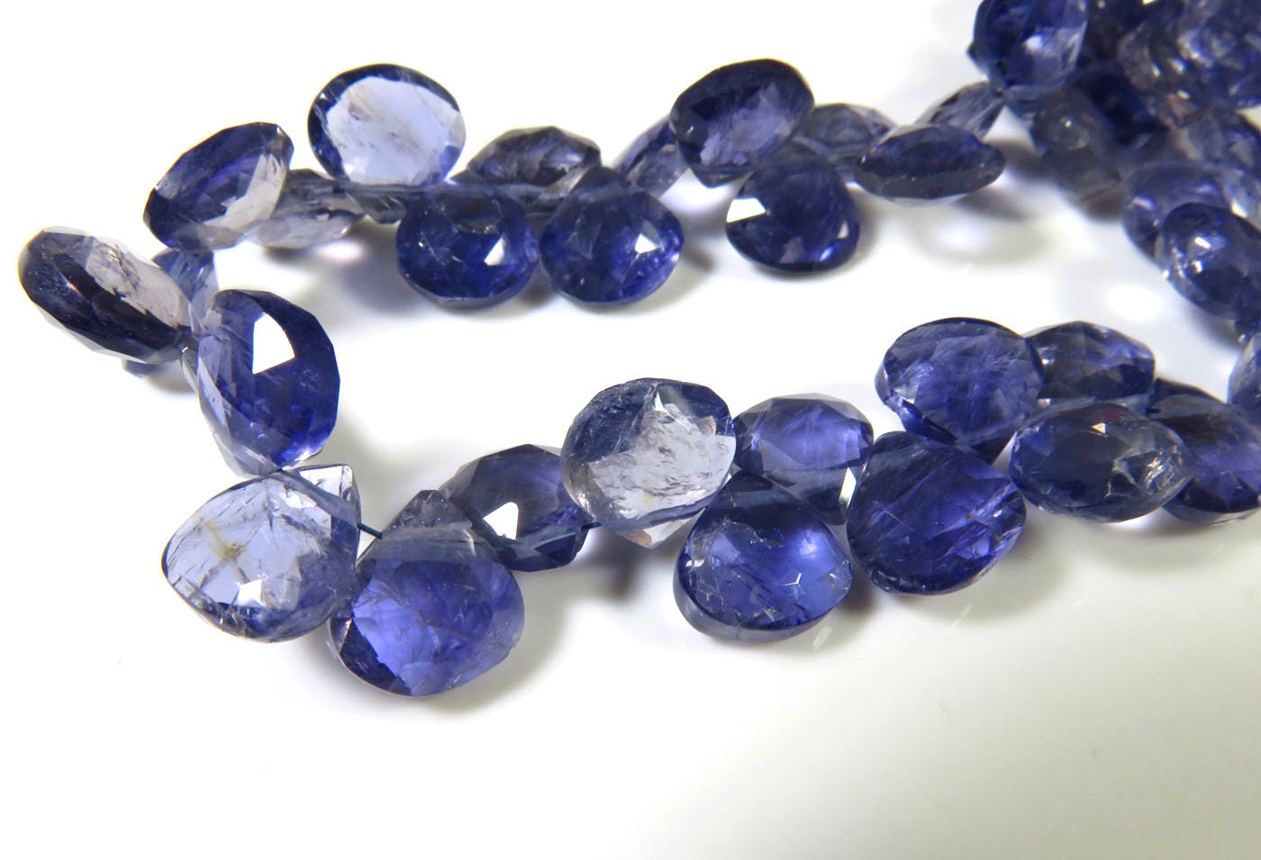 Jewelry & Beauty Natural Iolite Gemstone 6mm Faceted Heart Briolette