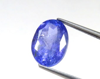 100% Natural Blue Tanzanite Cut Gemstone, Oval Shape, 12x9 mm, Blue Tanzanite Faceted Cut Loose Gemstone For Unique Jewelry Creations