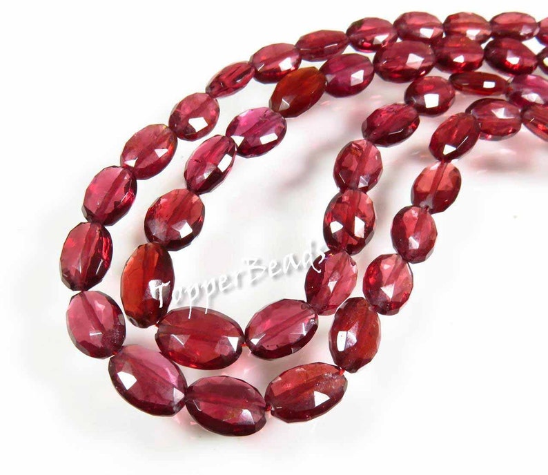 15 Strand BH#639 Natural Mozambique Garnet beads High Rare* Garnet Faceted Beads Red Mozambique Garnet Oval shape Briolette beads