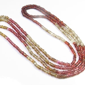 natural multi tundra sapphire beads, 16&quot;strand, tundra sapphire rondelle smooth beads, 3mm, tundra beads for gift and jewelry creation,