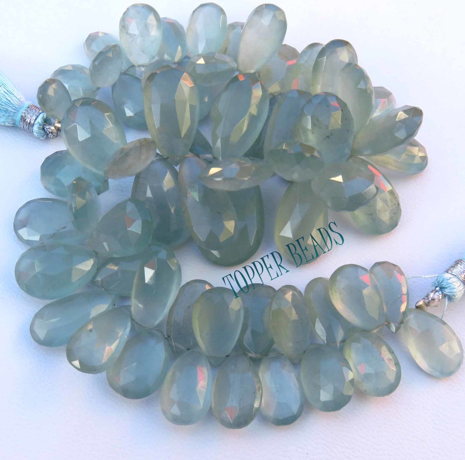 Natural Aquamarine Beads. FABULOUS Milky Aquamarine Faceted Etsy