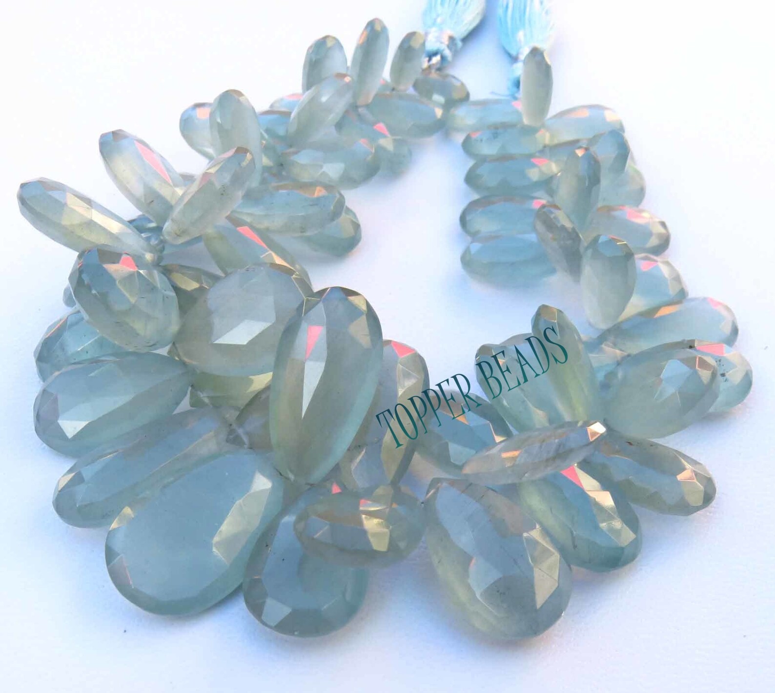 Natural Aquamarine Beads. FABULOUS Milky Aquamarine Faceted Etsy