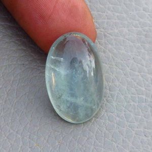 Água-marinha natural AAA+ solta, cabochão 100% água-marinha, 19 x 12 mm, pedra preciosa oval de água-marinha, 10 cts, água-marinha para fabricação de joias