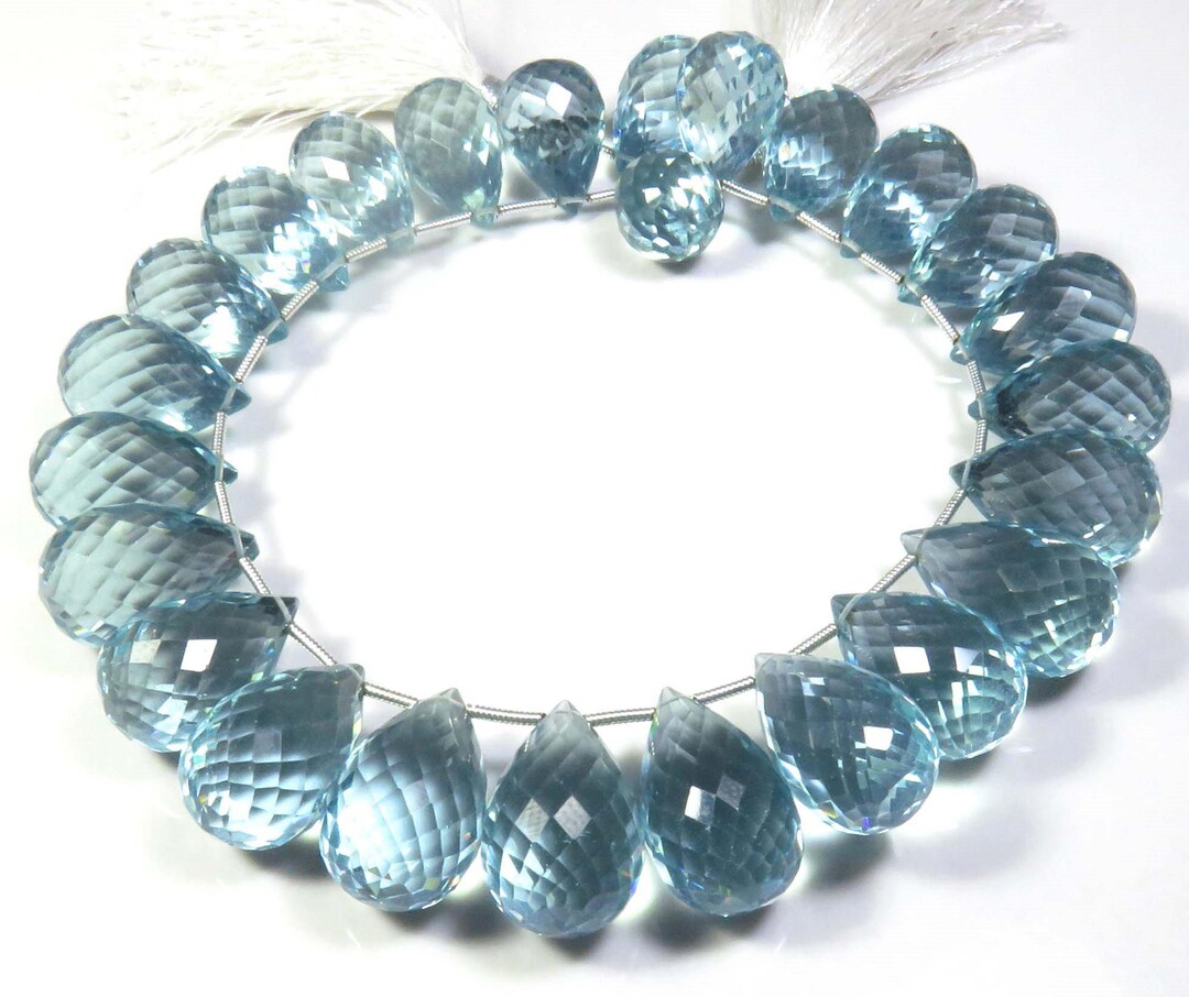 Hydro Glass Rocks Aquamarine Color Hydro Glass Beads, 9
