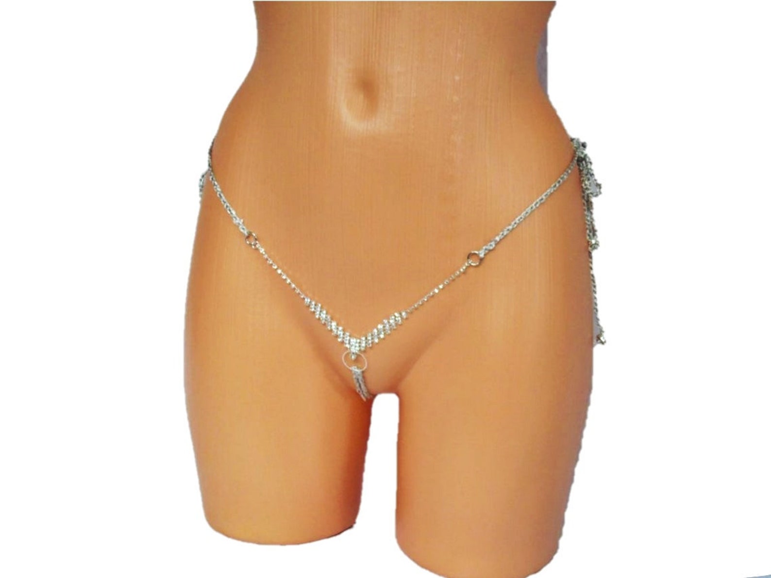 Extreme Mikro-Bikini Extreme Crotchless Bikini String CHAIN image 0.