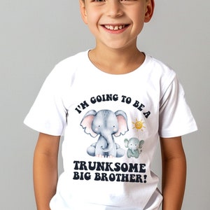 Big Brother T-Shirt: Safari Elephant Baby Announcement Tee