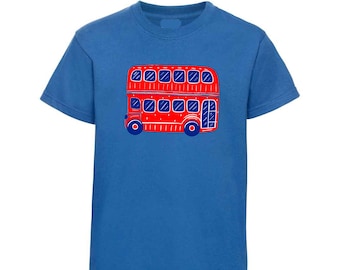 London Bus Kids T Shirt , London Double Decker,