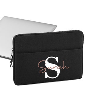 Personalized Name and Initials Laptop Case , monogram laptop, Custom Laptop Case, Initial Tablet Sleeve, teacher gift , Custom Computer Bag,