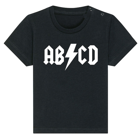 T-shirt per bambini ispirata alla rock band 'ABCD' Jersey di
