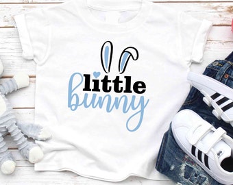 Matching Boy Easter big bunny / little bunny Toddler baby Shirt, Easter Boy Outfit, Kids Tee,Baby grown, My First Easter