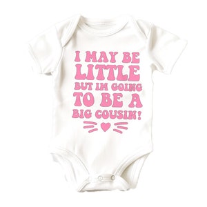Big Cousin Announcement Babygrow: 100% Cotton Bodysuit