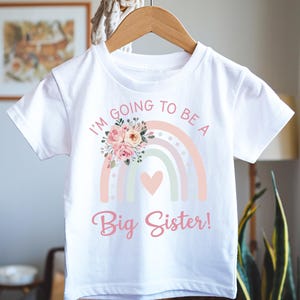 Big Sister Top | Pastel Big Sister T-Shirt | Big Sister Gift | Pregnancy Announcement | Big Sister Tee |  Big Sister Pregnancy Reveal
