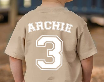 Personalized Kids Birthday T-shirt: Custom Name, 100% Cotton
