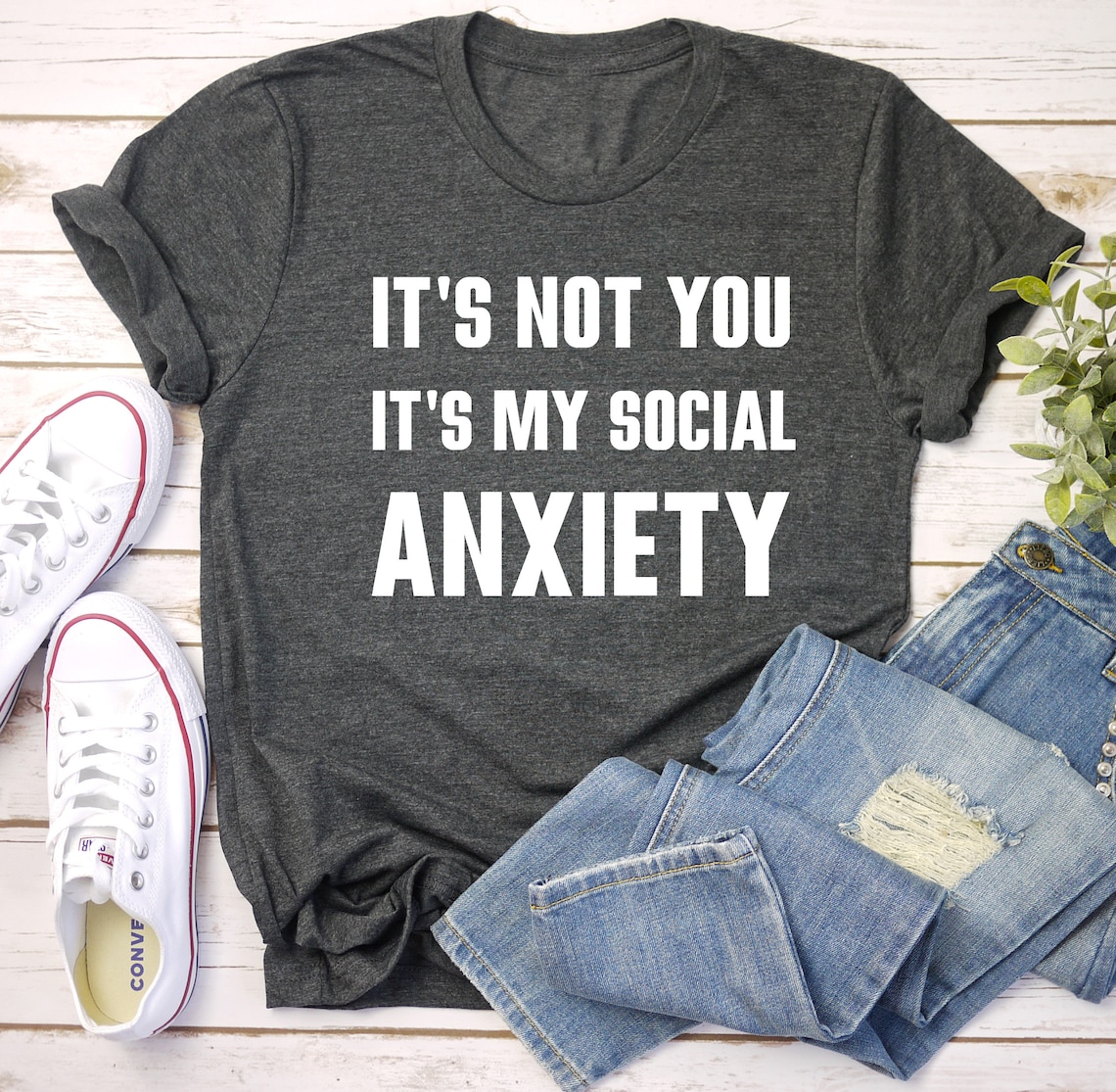 Social Anxiety quote shirt custom shirt personalised shirt | Etsy