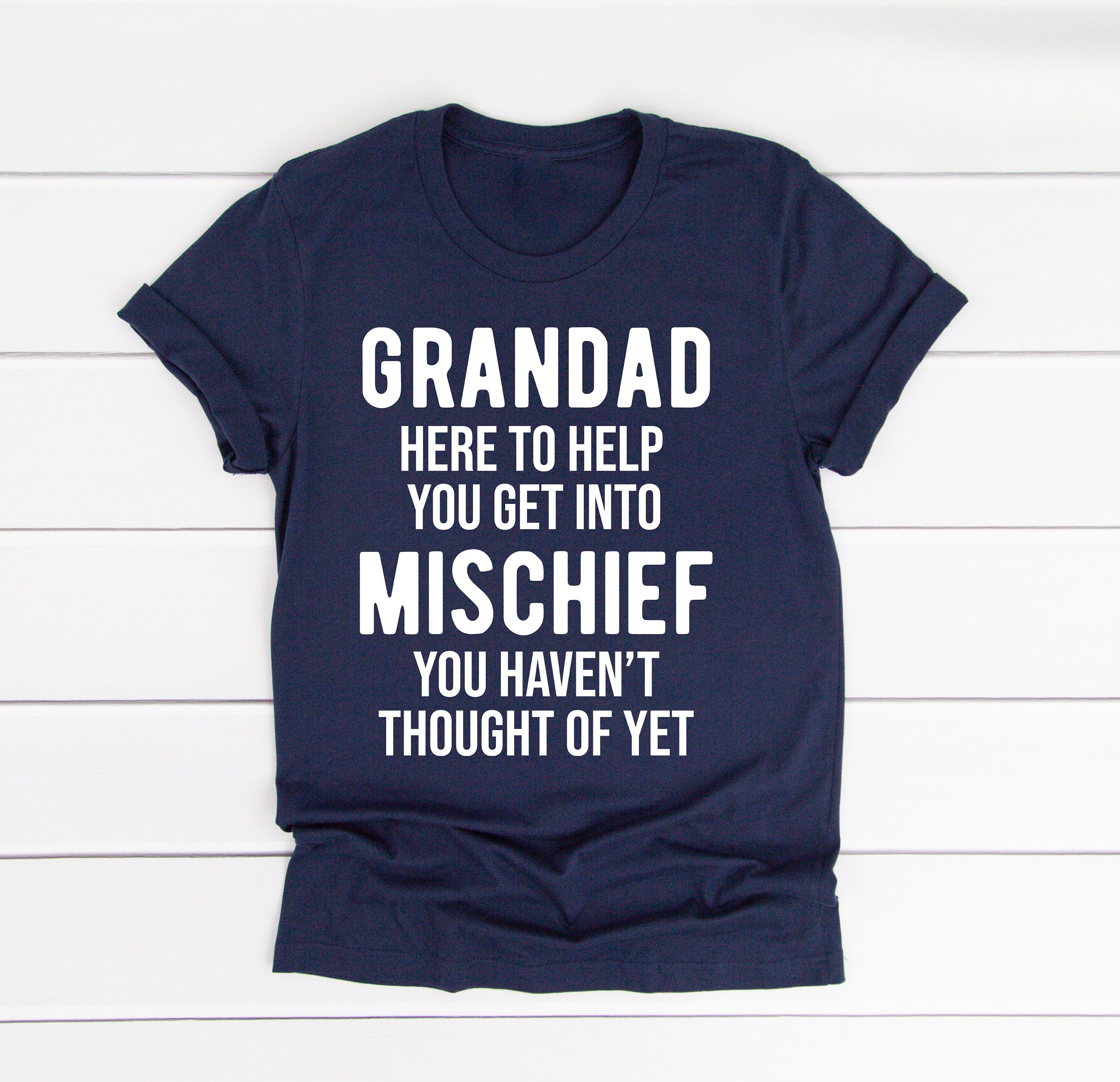 Image of Funny Grandad Mischief Shirt, Fathers Day Gift, Personalized Shirts For Grandad