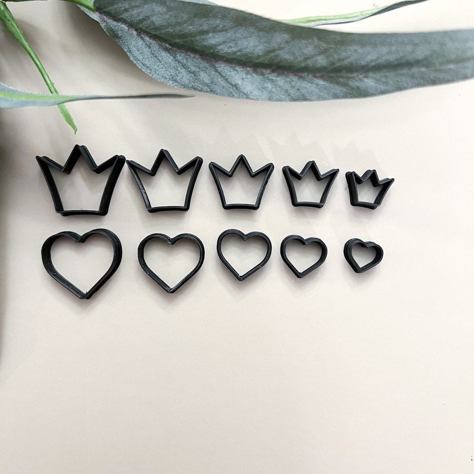 Queen of Hearts Clay Cutters - Disney Inspired Micro Cutters - Polymer Clay  Cutters - Custom Cutter - 3D Printed Heart and Crown