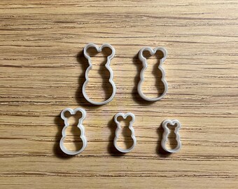 Mickey Snowman Inspired Clay Cutters