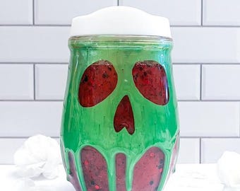 Poison Apple Inspired Drip Snow Globe Tumbler