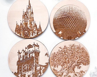 Magical Landmarks Coaster Set
