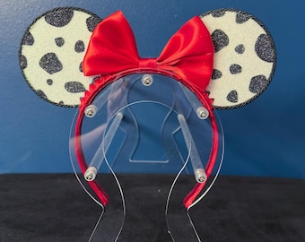 Cruella Inspired Wire Flower Mouse Ears