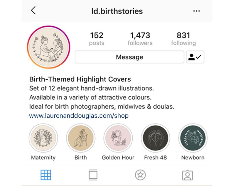 Family Instagram Highlight Cover Pink Icon HandDrawn Etsy