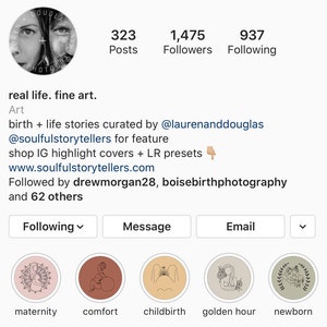 Birth Worker, Instagram Highlight Covers, Icons, Templates ...