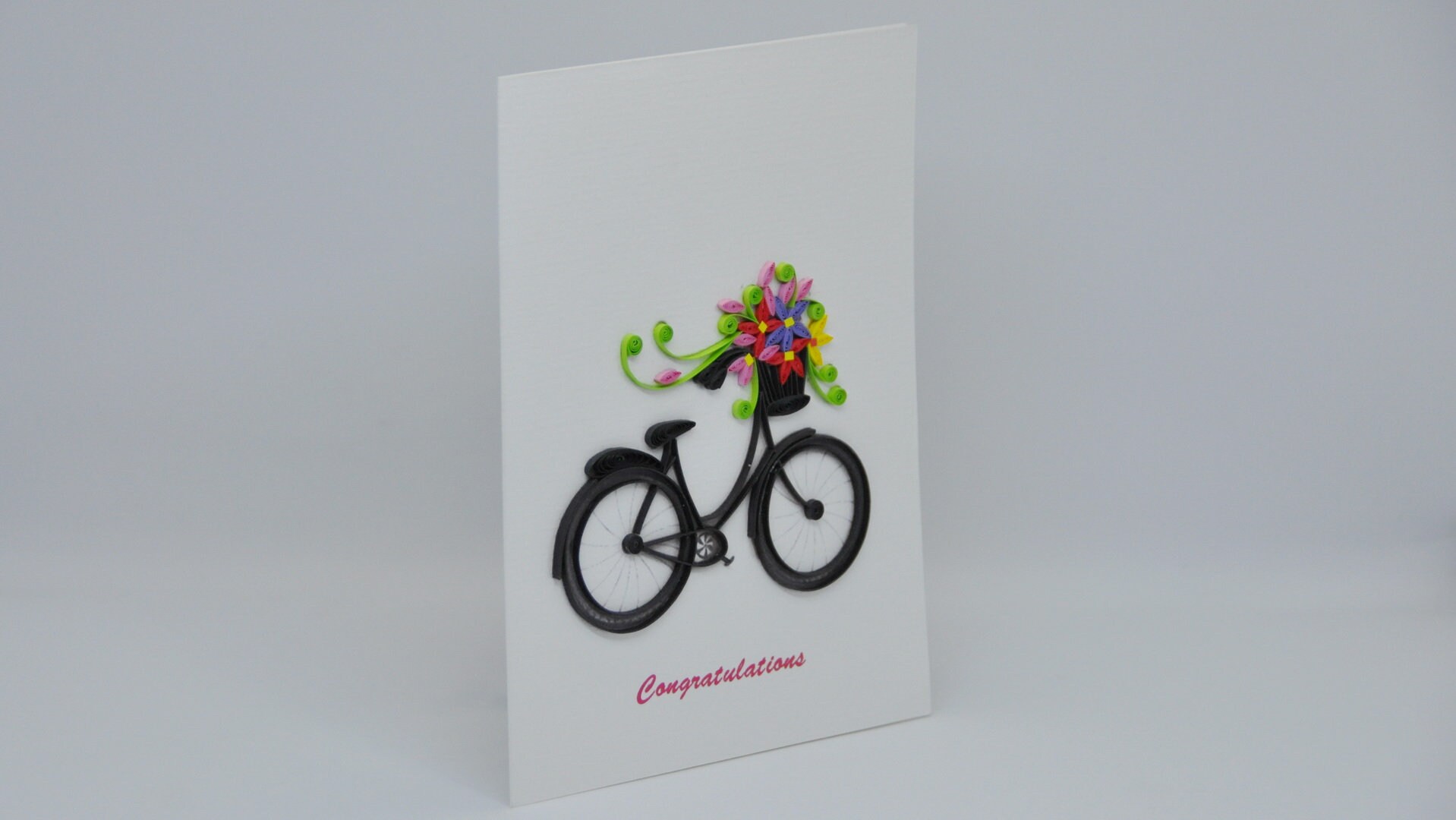 Quilling-3D-Grüßkarten-zum-Geburtstag-Handarbeit-Happy-Birthday-Fahrrad-Bicycle