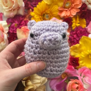 Delilah the Hippo Amigurumi Crochet Pattern