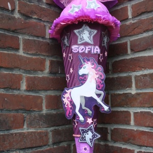 Wunderschöne Schultüte Einhorn + Wunschname