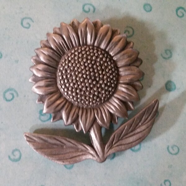 Spoontiques Pewter Sunflower Pin