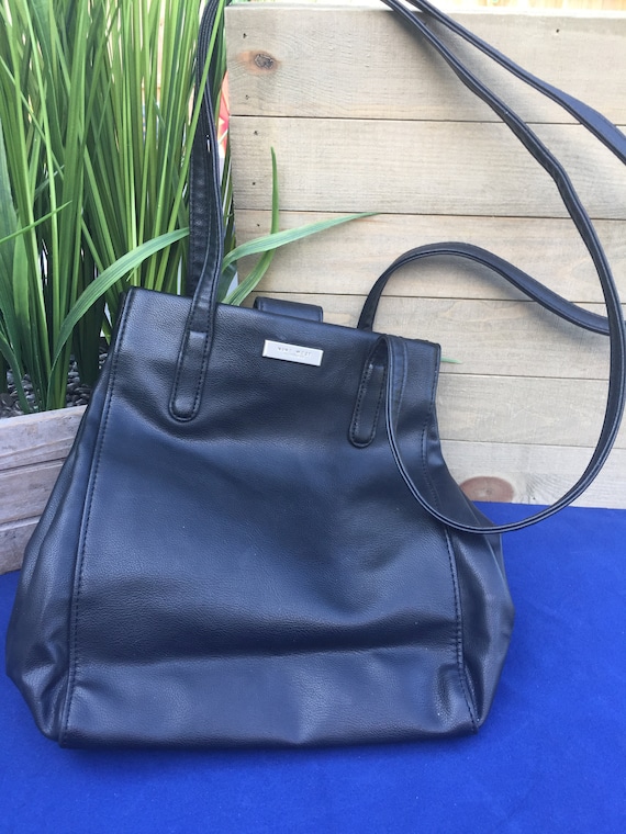 Nine West Brown Beige Leather Purse Shoulder Handbag | eBay