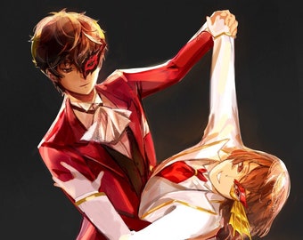 Shuake 8" x 11" Print Poster - P5 - Anime Game Art Poster - Akeshu - Gamer gifts