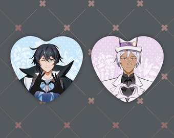 the case study vanitas Vanitas / Noe - Holographic Heart Badge - Anime Gift