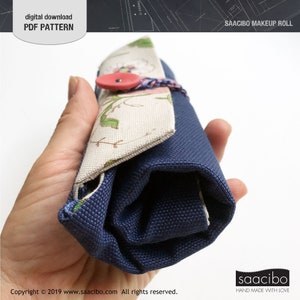 Printable Pdf, PDF Sewing Pattern, Digital, Brushes Roll, Brush ...