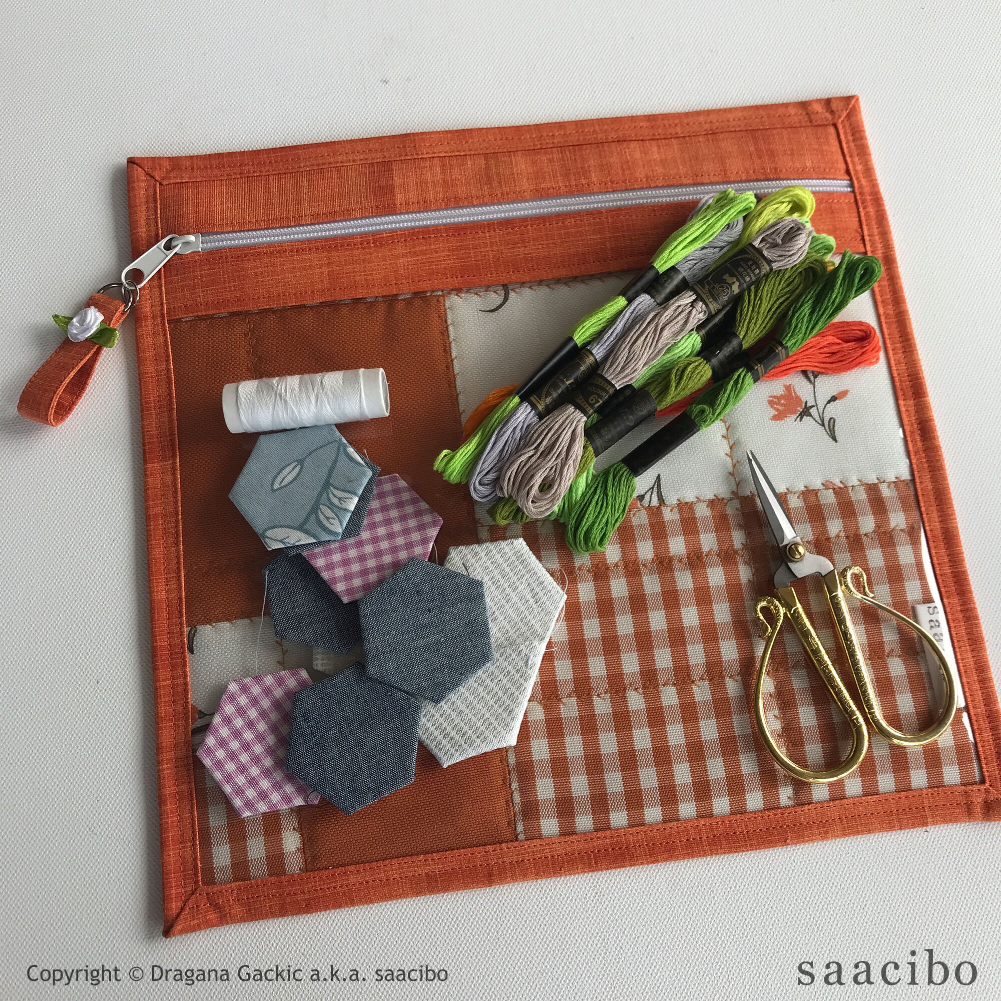 Vinyl Project Bag Cross Stitch Project Bag Vinyl Bag Clear Etsy