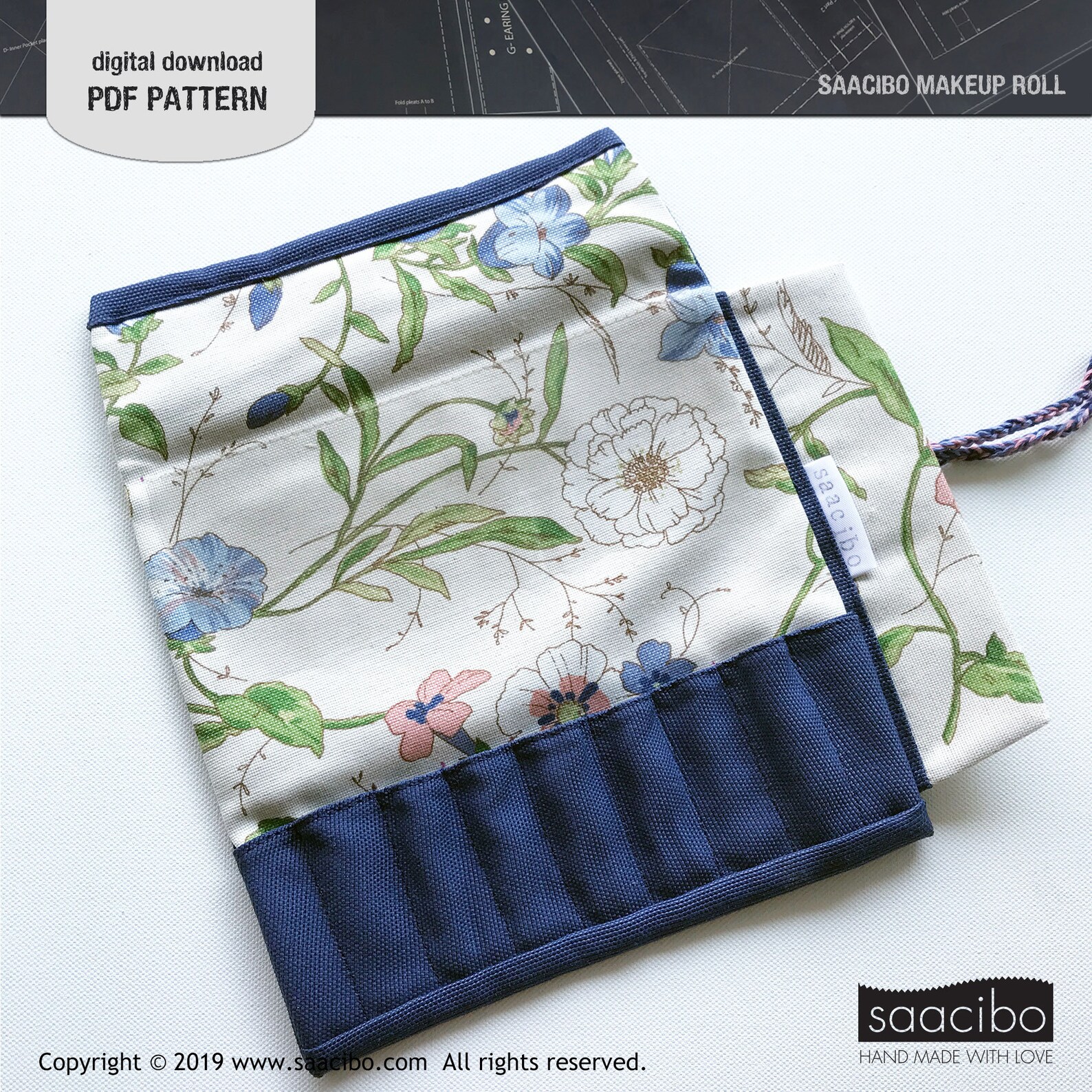 Printable Pdf PDF Sewing Pattern Digital Makeup Brushes | Etsy Canada