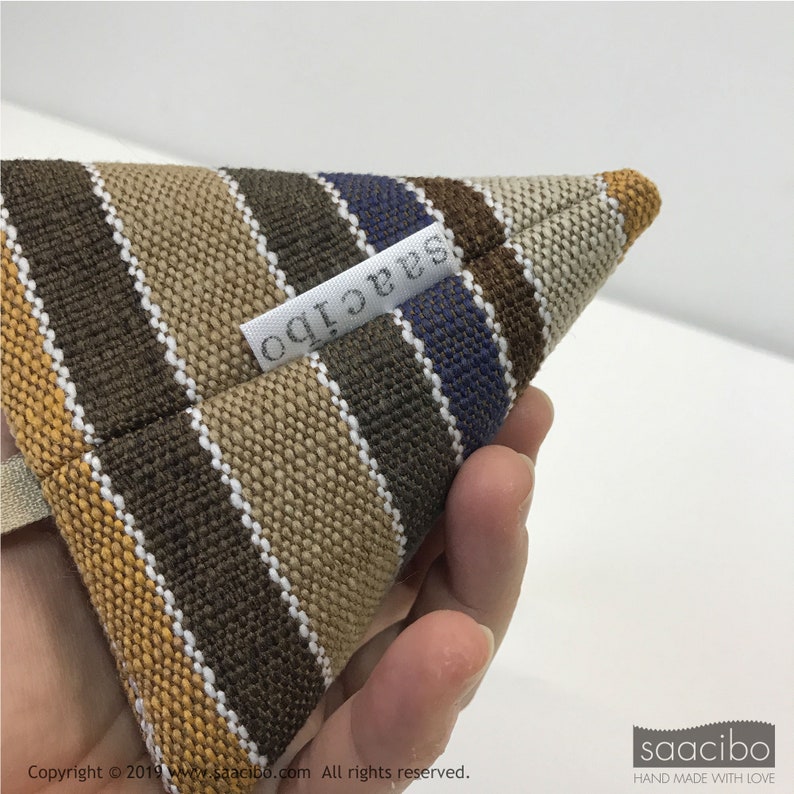 For men Winter Theme Coin Purse Feather Charm Trinket Pouch Bag Earbud Bag Men/'s Purse Pyramid Key Holder Handmade Triangle Pouch
